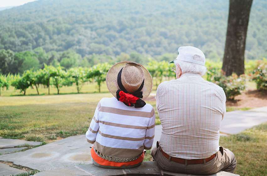 70ter geburtstag senioren opa oma ehe paar liebe natur ruhe rente