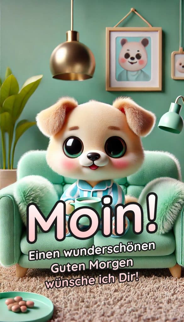 Lustiger Guten Morgen Gruss