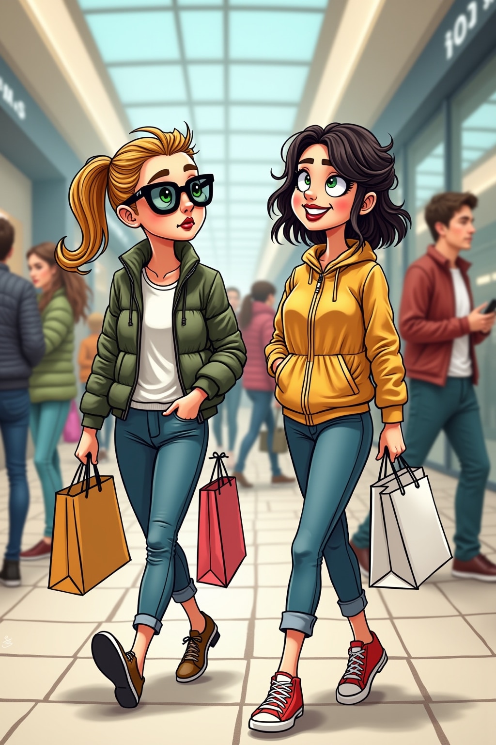 Lustige Shopping Sprüche-Titel