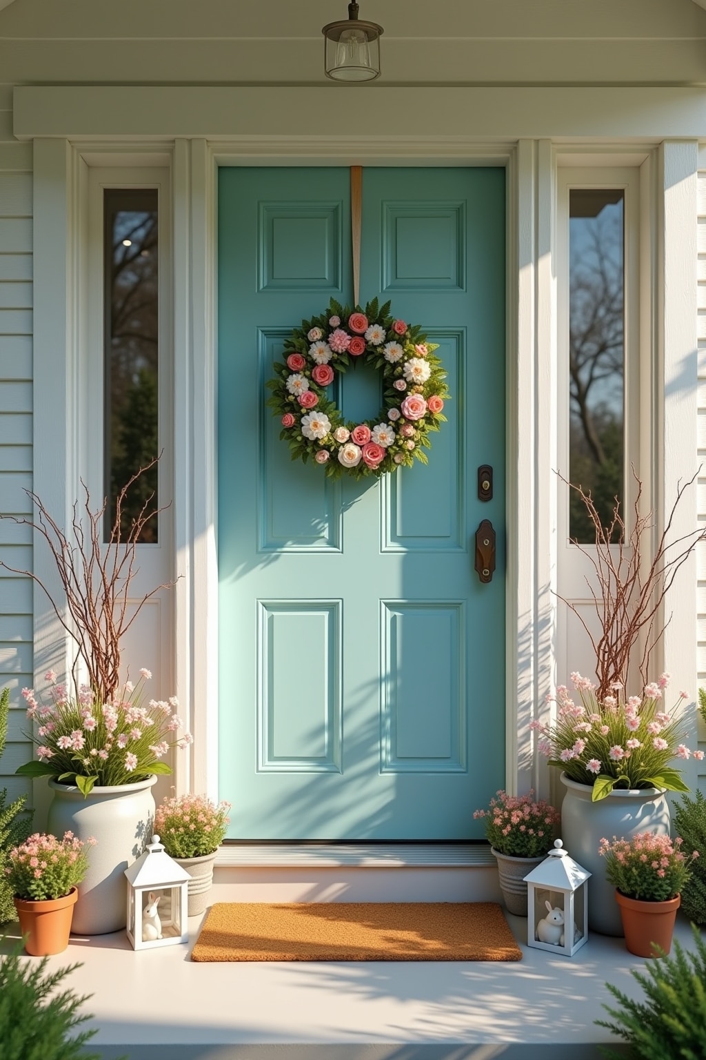 Schöne Deko Ideen für Frühling Hauseingang-Titel