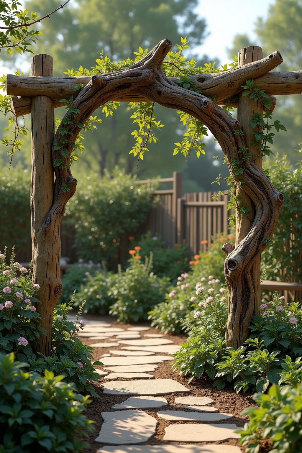 Treibholz Rankhilfe Ideen für den Garten-Titel