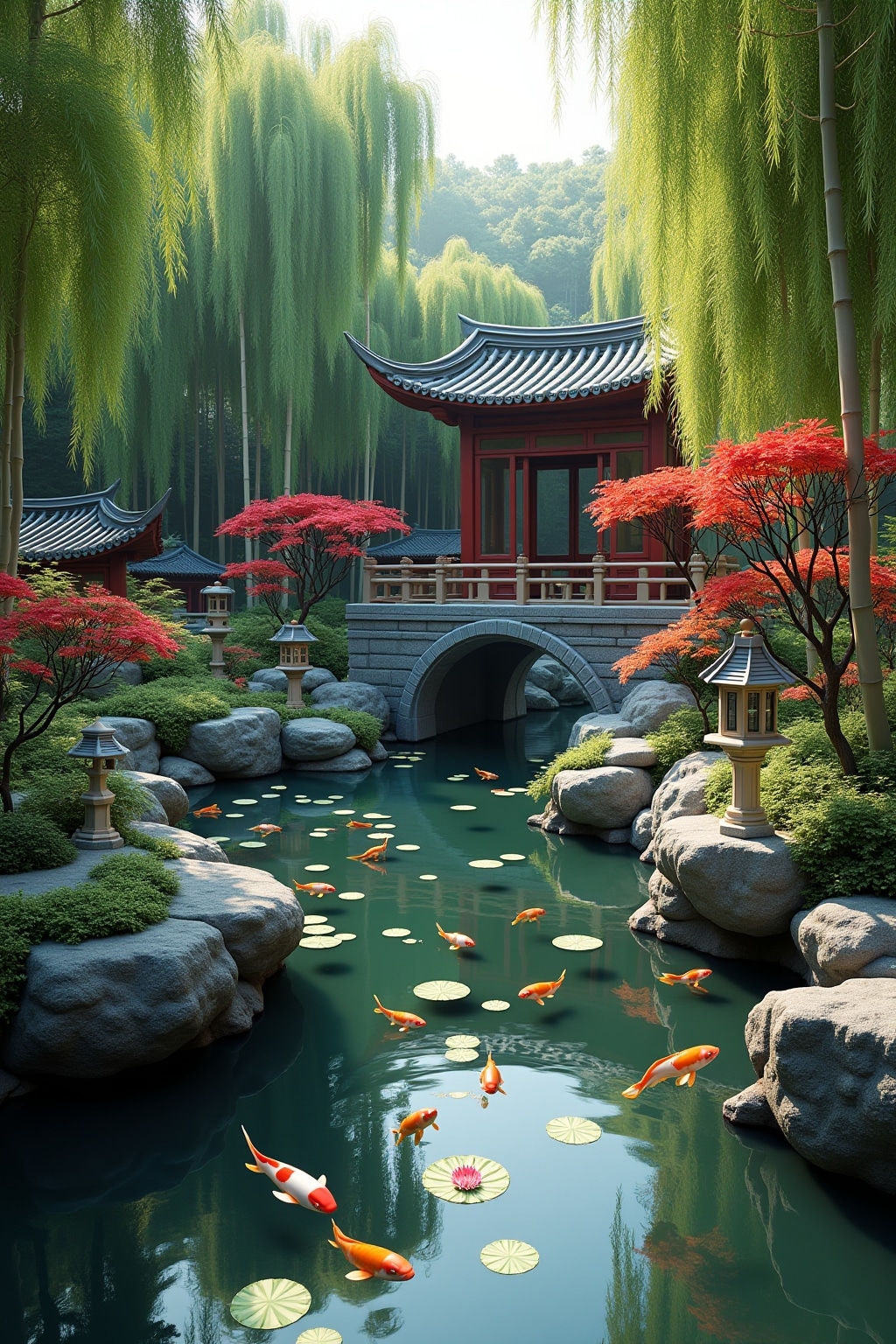 chinesicher Teichgarten Deko Ideen-Titel