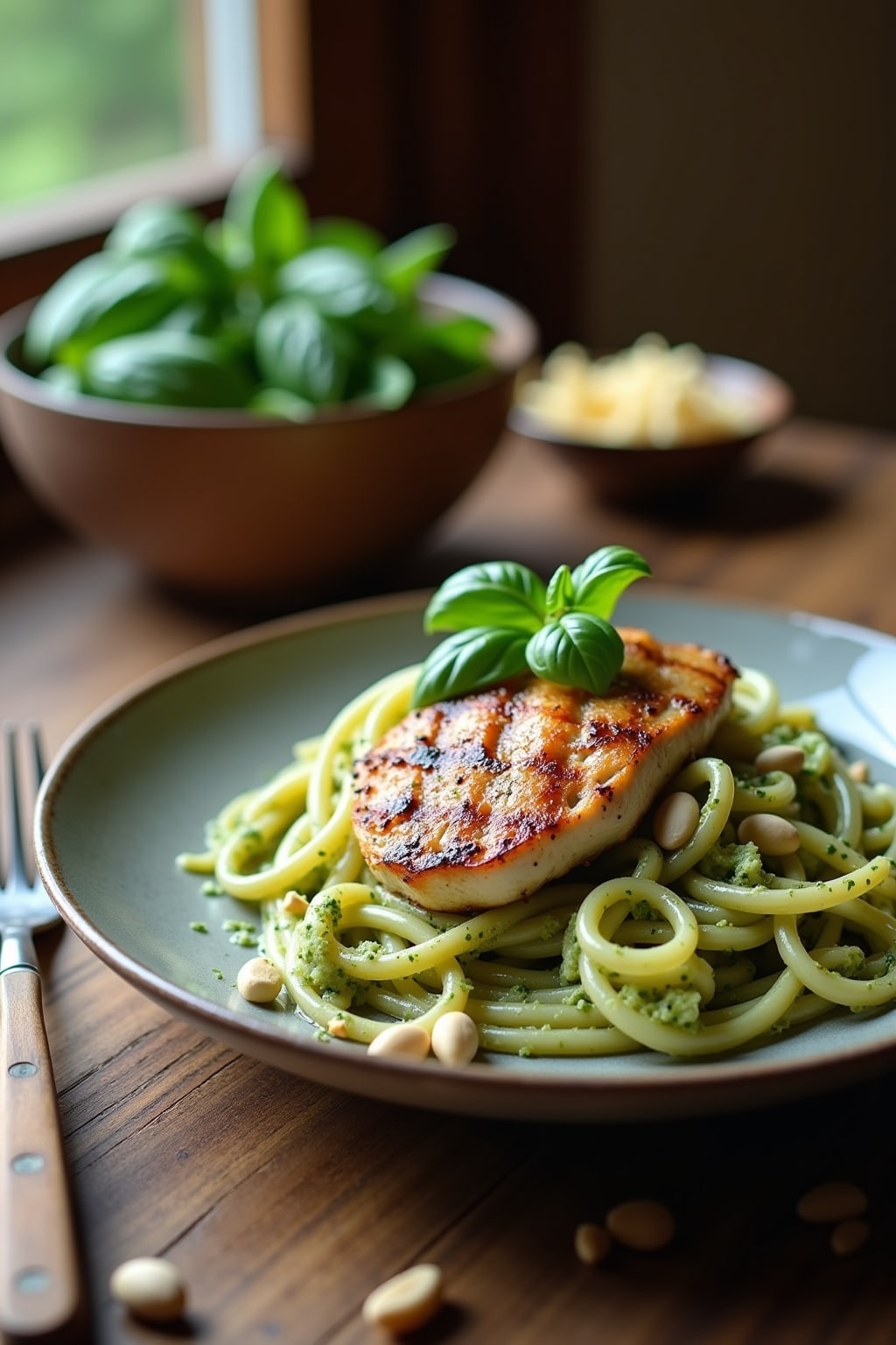easiest pesto pasta with chicken recipes-Titel