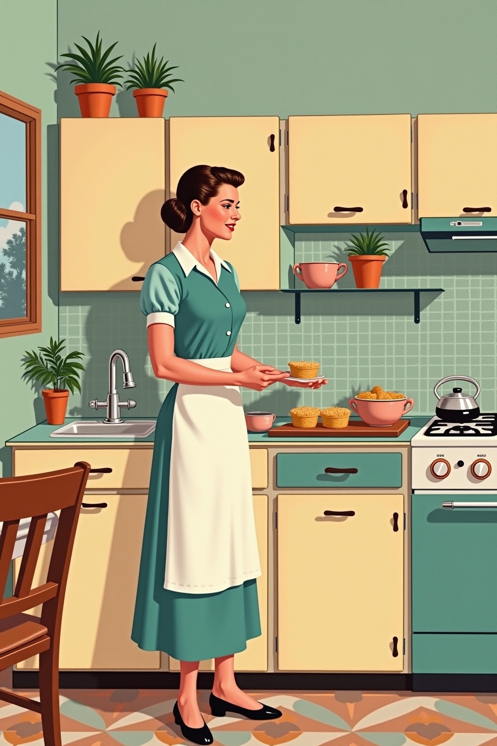 vintage housewife routines-Titel