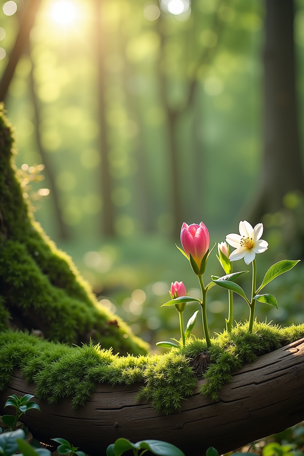 Natürliche Frühlingsdeko Ideen mit Moos-Titel