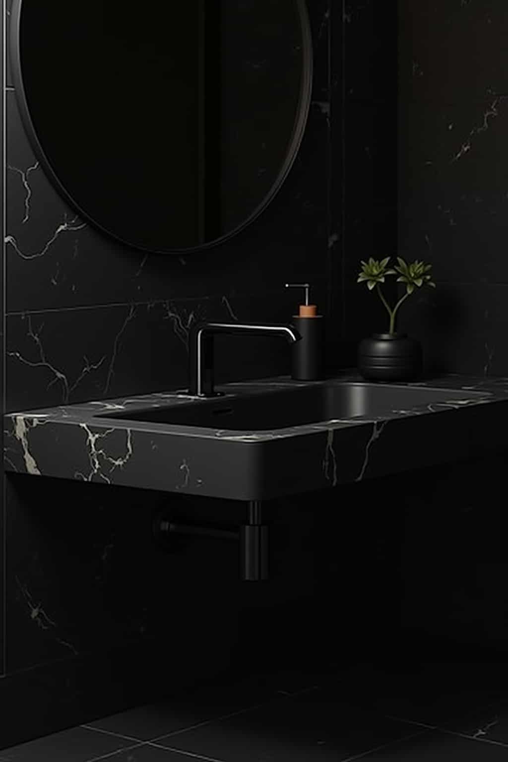 home decor ideas dark look for bathroom-Titel